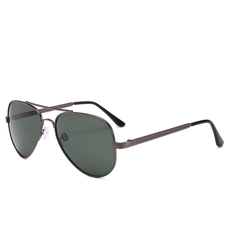 Men's Pilot Sunglasses with UV Protection and Trendy Metal Hinge Bowlift