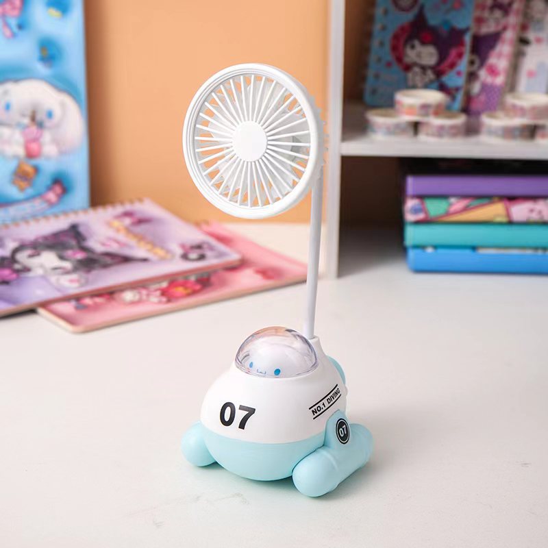 Adorable Cartoon-Themed Desk Fan Bowlift
