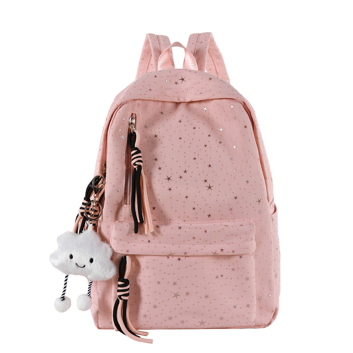 Playful Starry Patterned Backpack