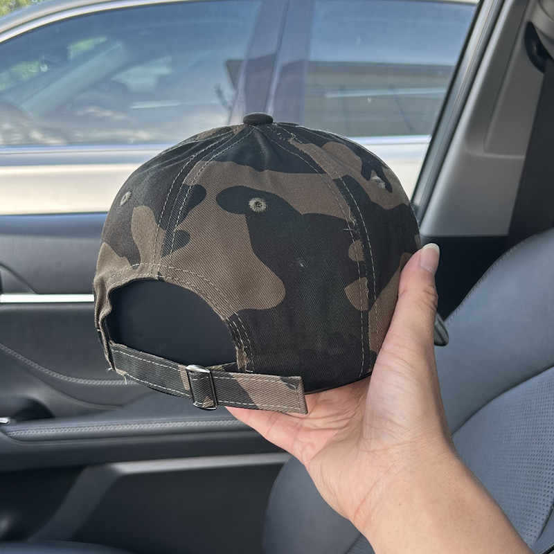 Unisex Camouflage Embroidered Cap Bowlift