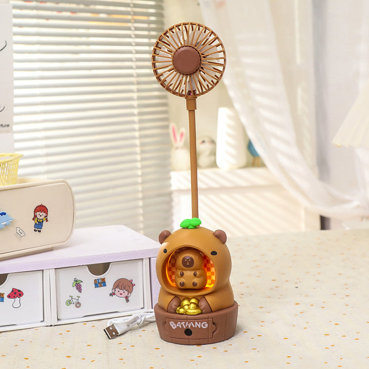 Ladies Stylish Table Fan in Creative Bear Design Bowlift