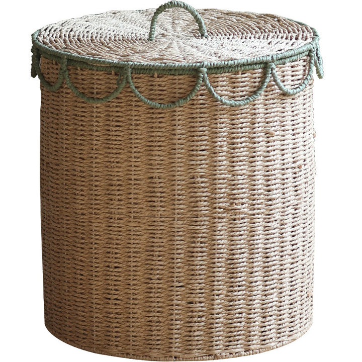 Handmade storage basket with lid Bowlift