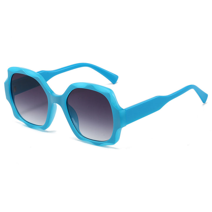Fashion-Forward Hexagonal Frame Sunglasses Bowlift