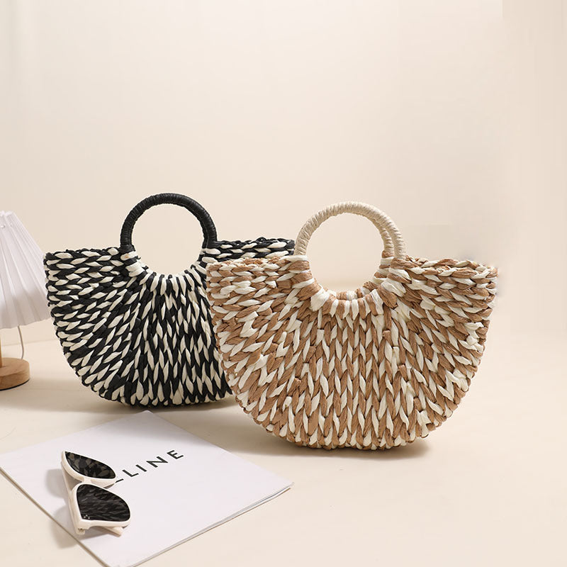 Braided basket bag with unique design Bowlift