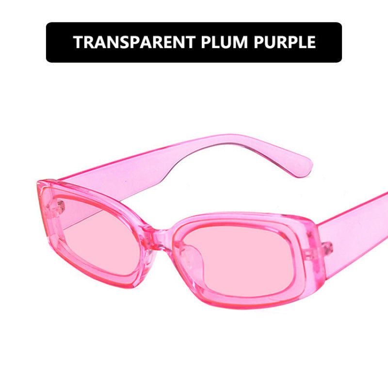 Ladies fashionable transparent sunglasses with square design Bowlift