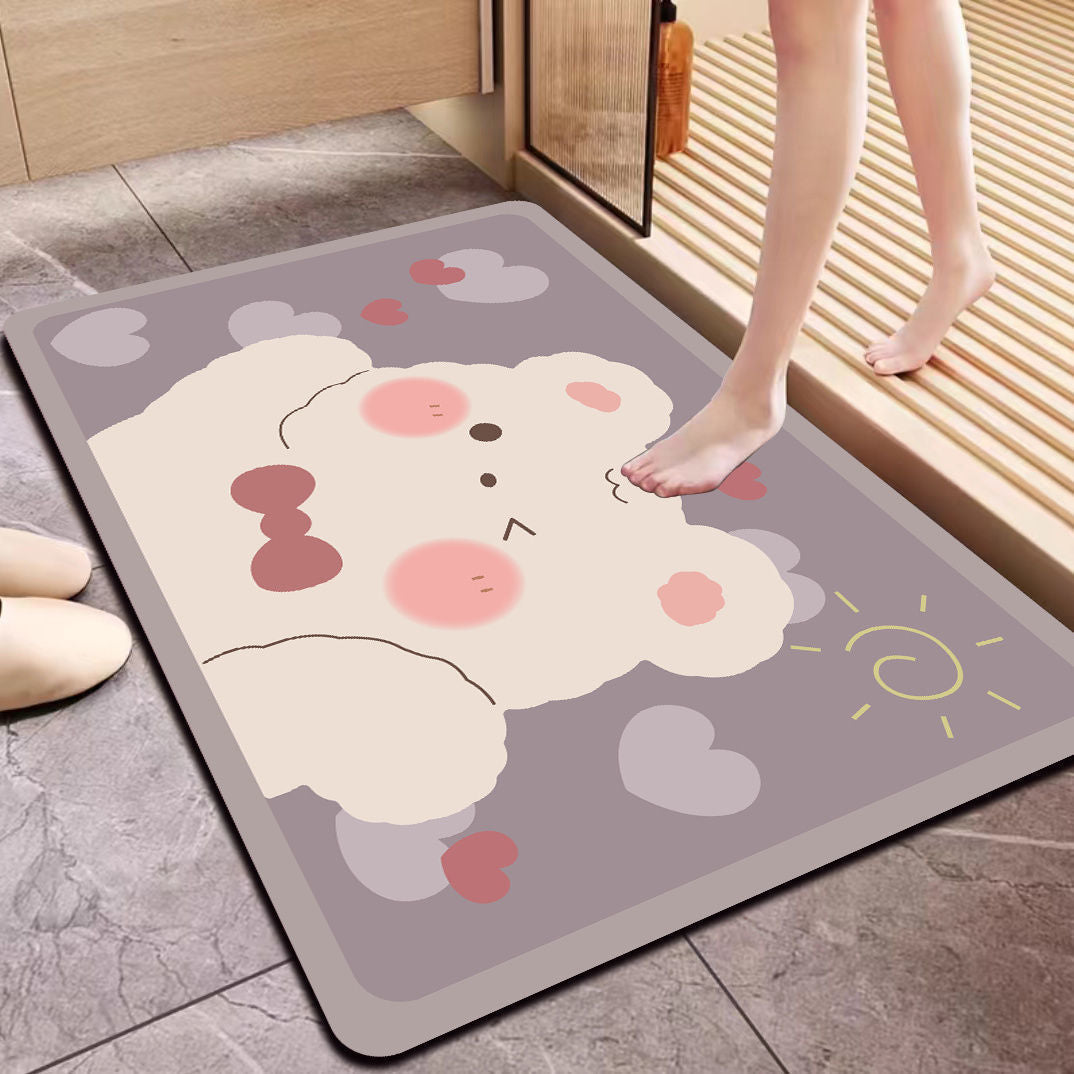 Cute Bear Welcome Mat