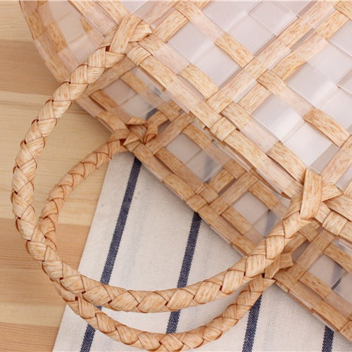 Spacious beach bag with transparent design Bowlift