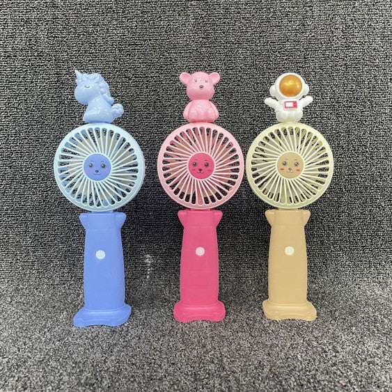 Unisex Portable Mini Hand Fan with Animal Figures Bowlift