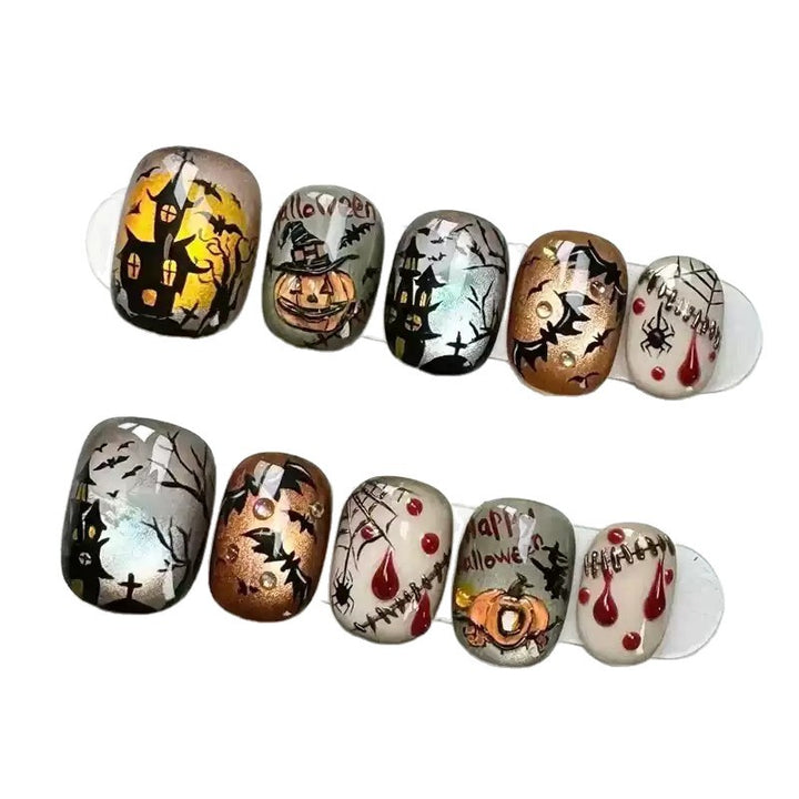 Artificial nails in Halloween design Bowlift