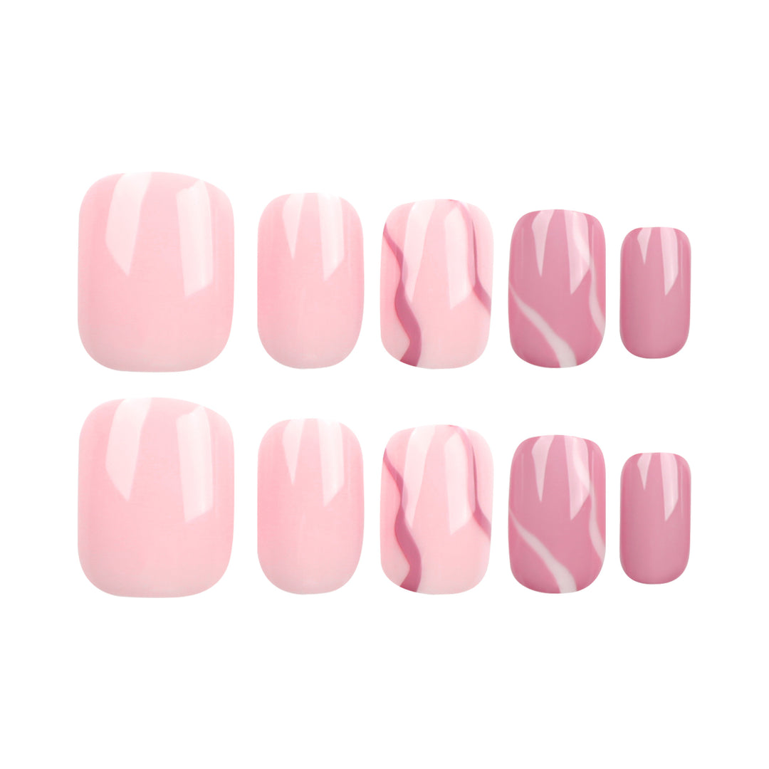 Creative Nail Art with Marble Design Bowlift
