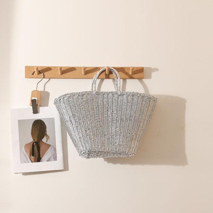 Elegant Woven Basket Bag with Sturdy Handles Bowlift