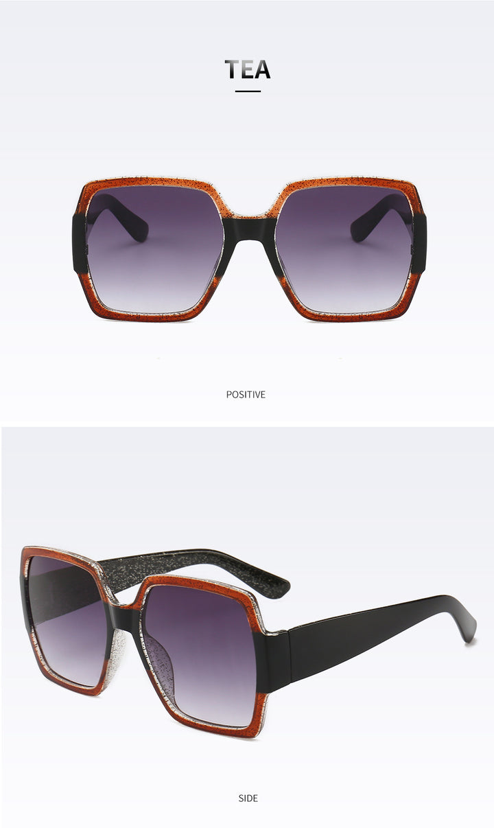 Sparkling Geometric Frame Sunglasses Bowlift