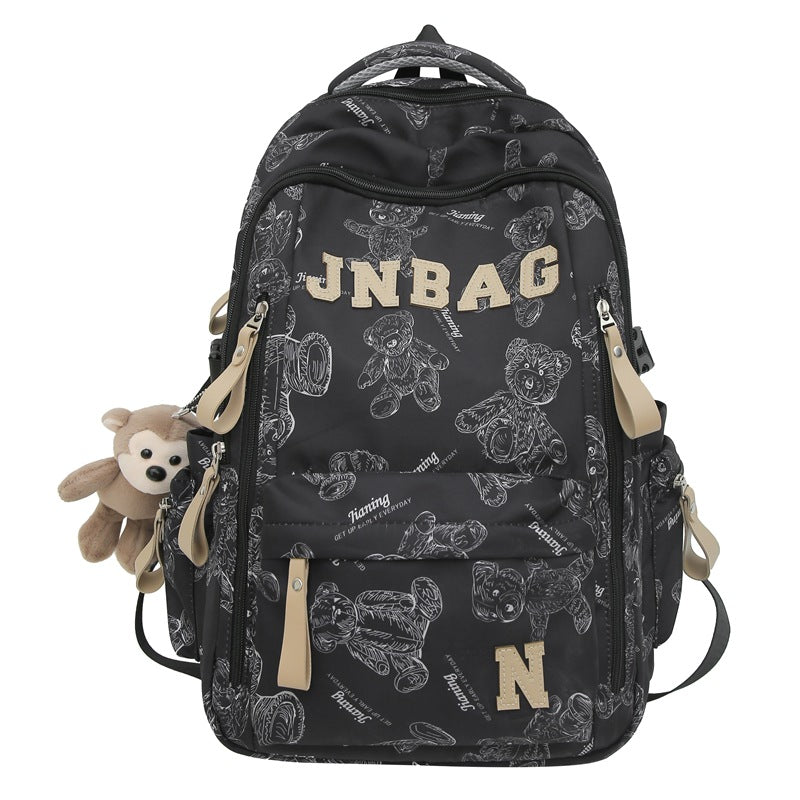Cute Animal-Themed School Backpack Bowlift