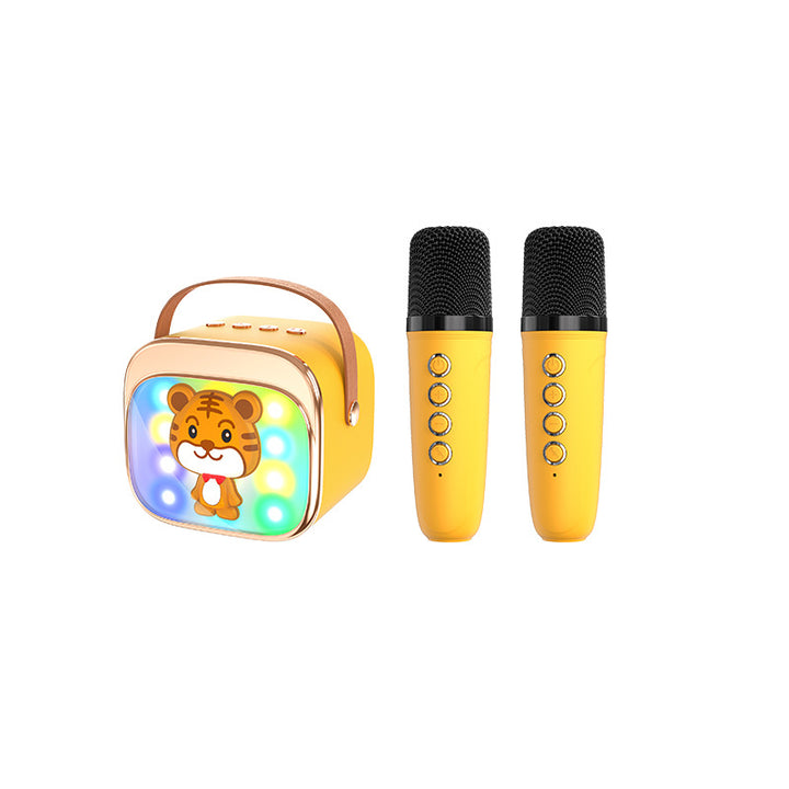 Children's Portable Karaoke Speaker with Dual Microphones Bowlift