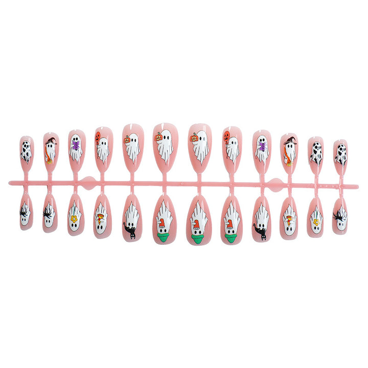 Halloween-Themed Press-On Nail Art Set Bowlift 1788496077