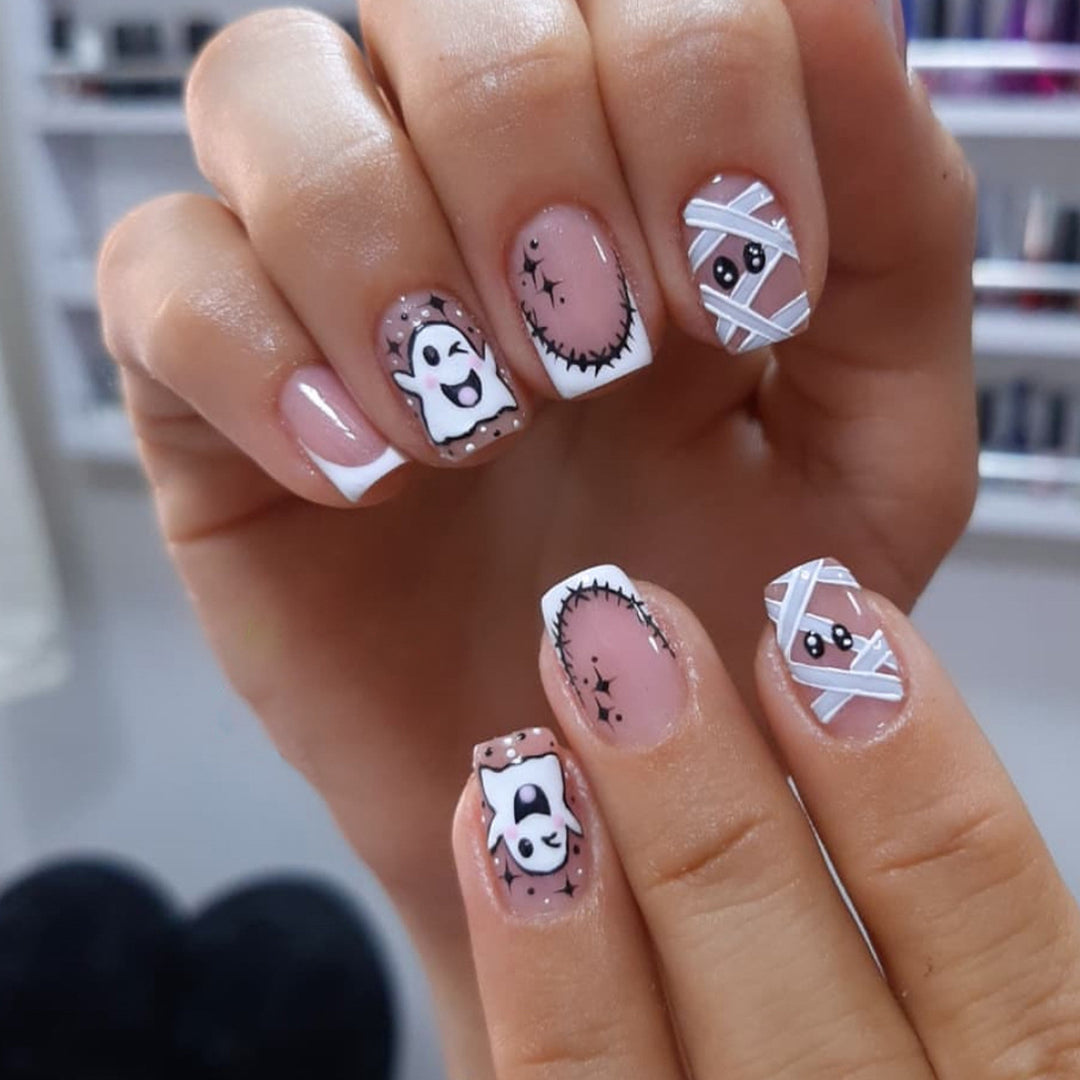 Halloween-Themed Character Nail Art Extensions Bowlift