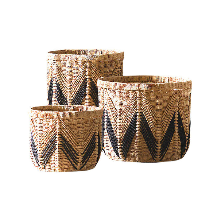 Handcrafted Natural Fiber Storage Basket Bowlift