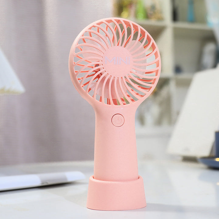 Ladies Portable Mini Handheld Fan with Ergonomic Grip Bowlift