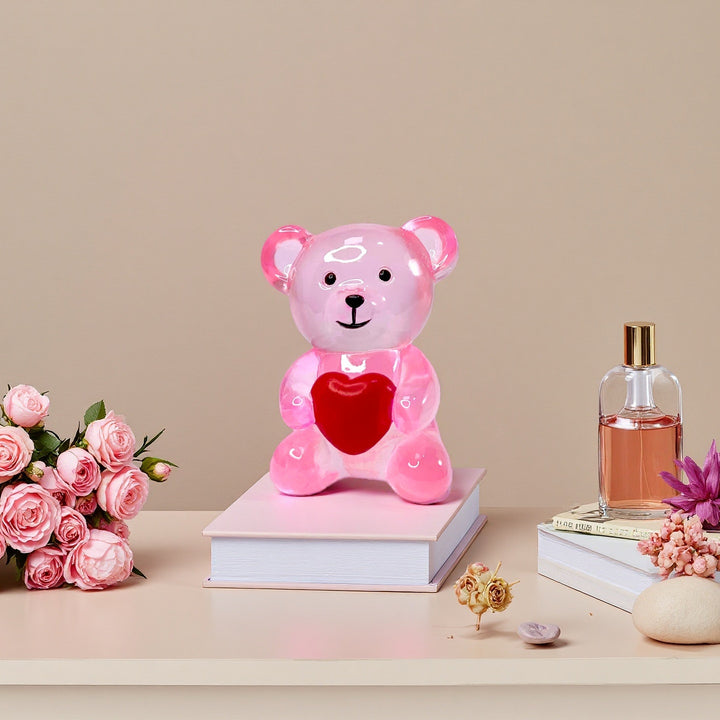 Decorative bear figure with heart Bowlift