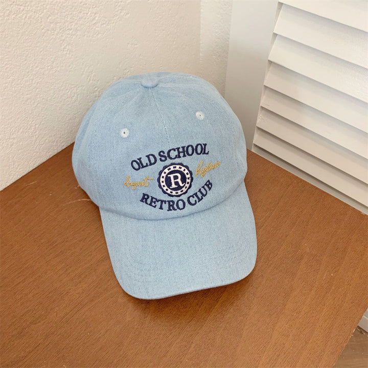 Unisex Retro Denim Baseball Cap Bowlift