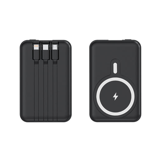 Portable power bank with wireless charging function and digital display Bowlift