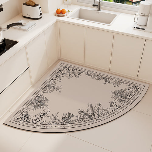Tropical Theme Park Decorative Kitchen Mat