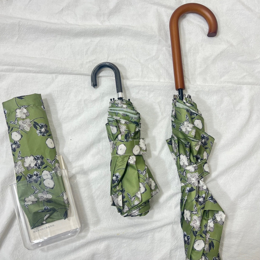 Women's folding umbrella with stylish floral design Bowlift