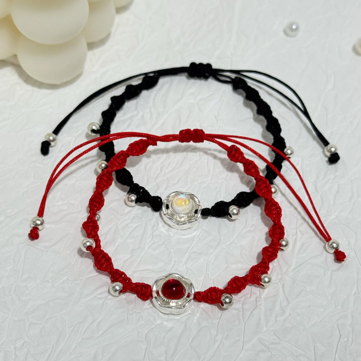 Adjustable Knot Bracelet with Gemstone Bowlift