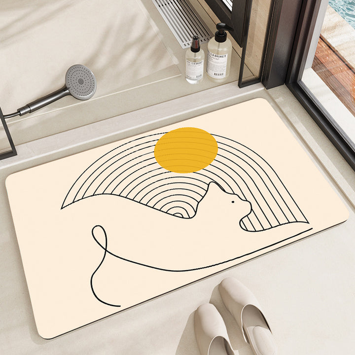 Artistic Bath Mat Bowlift