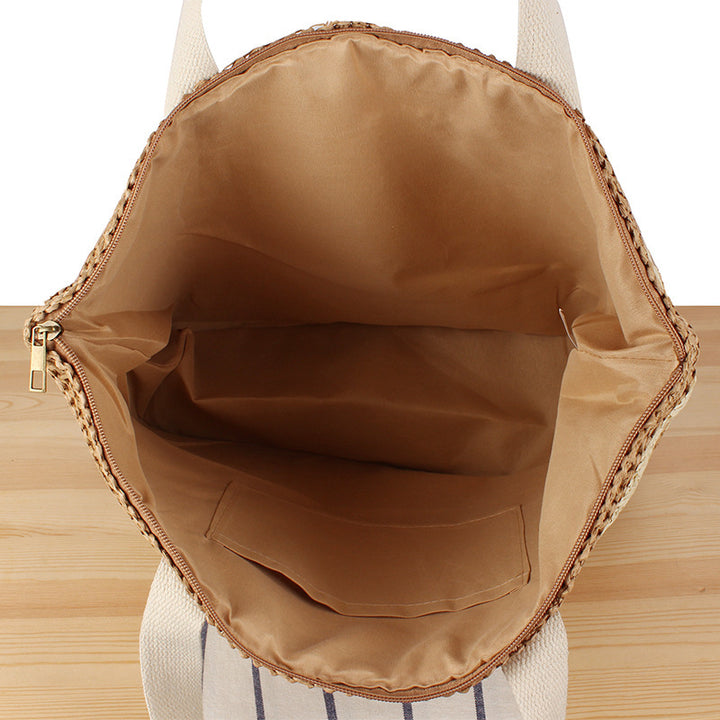 Shopping basket in modern wicker design with sturdy carrying handles Bowlift