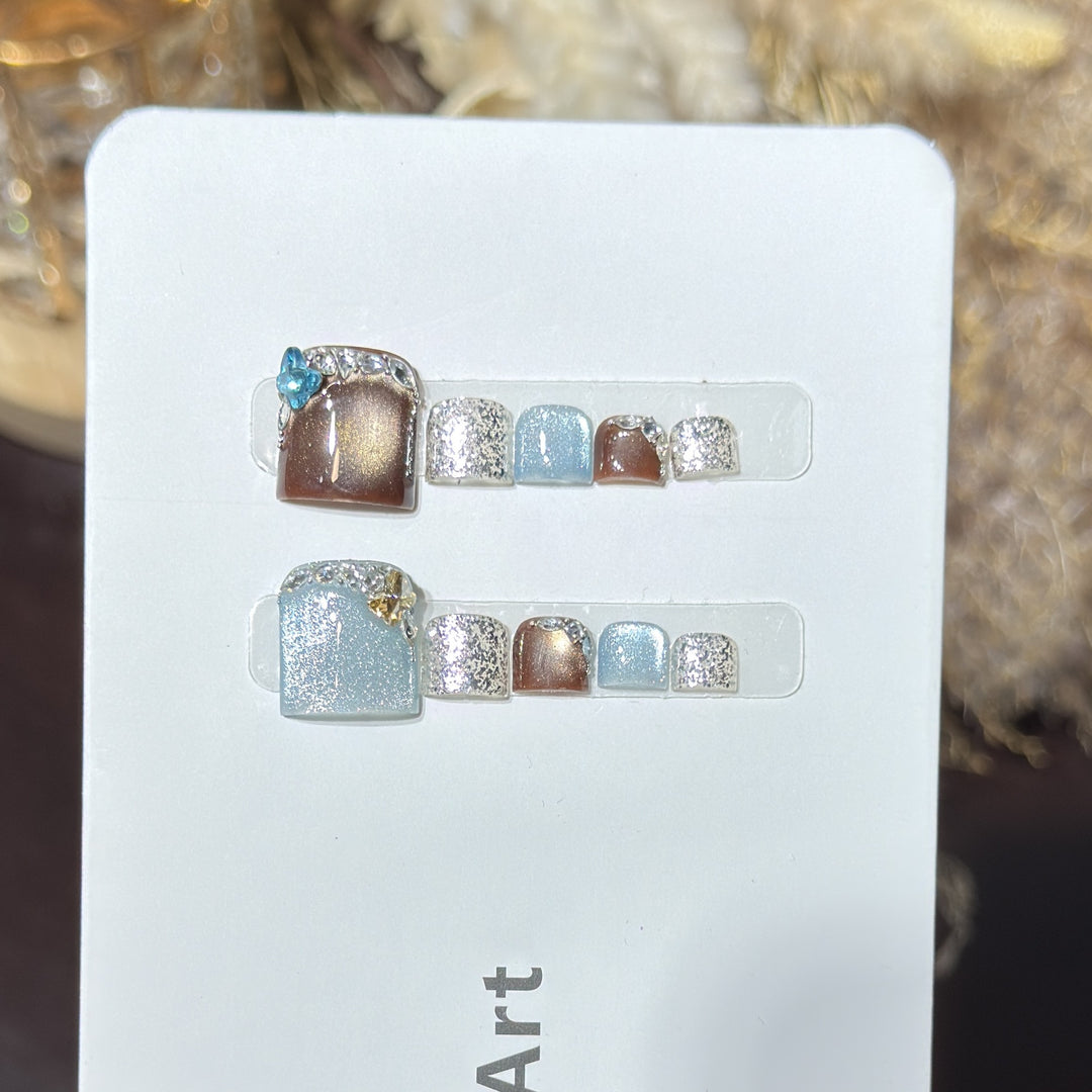 Decorative Crystal-Embellished Hair Clip Set Bowlift
