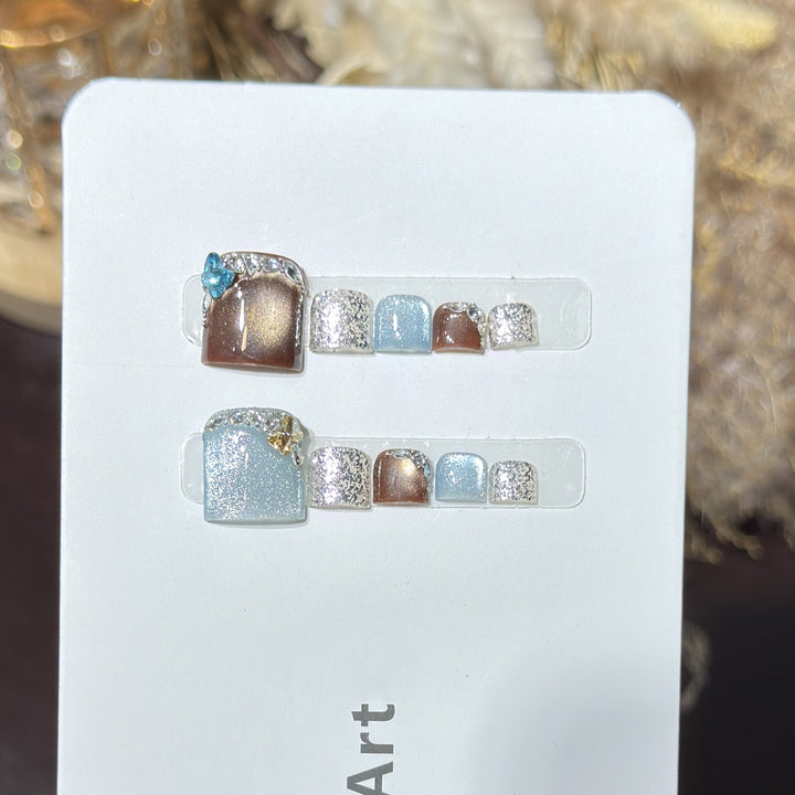 Decorative Crystal-Embellished Hair Clip Set Bowlift