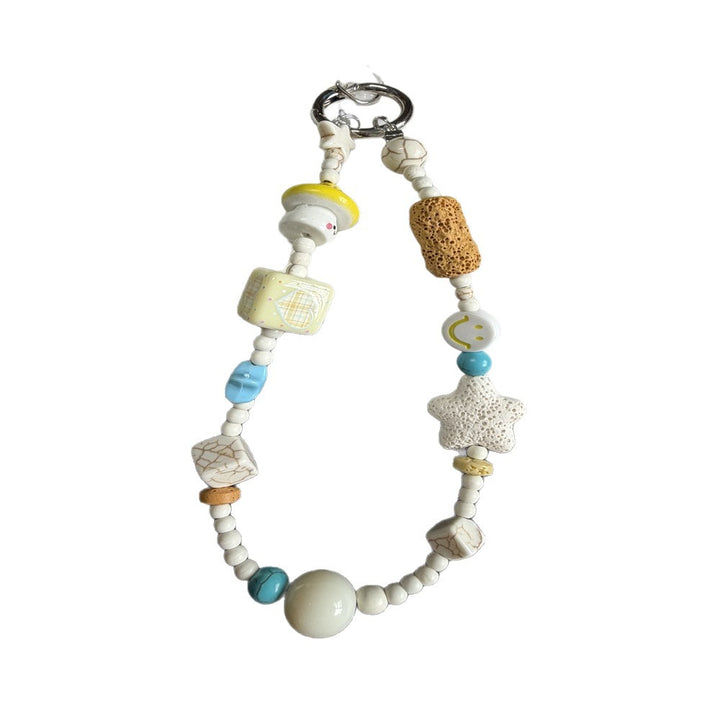 Decorative Beaded Charm Keychain Bowlift 1790135563