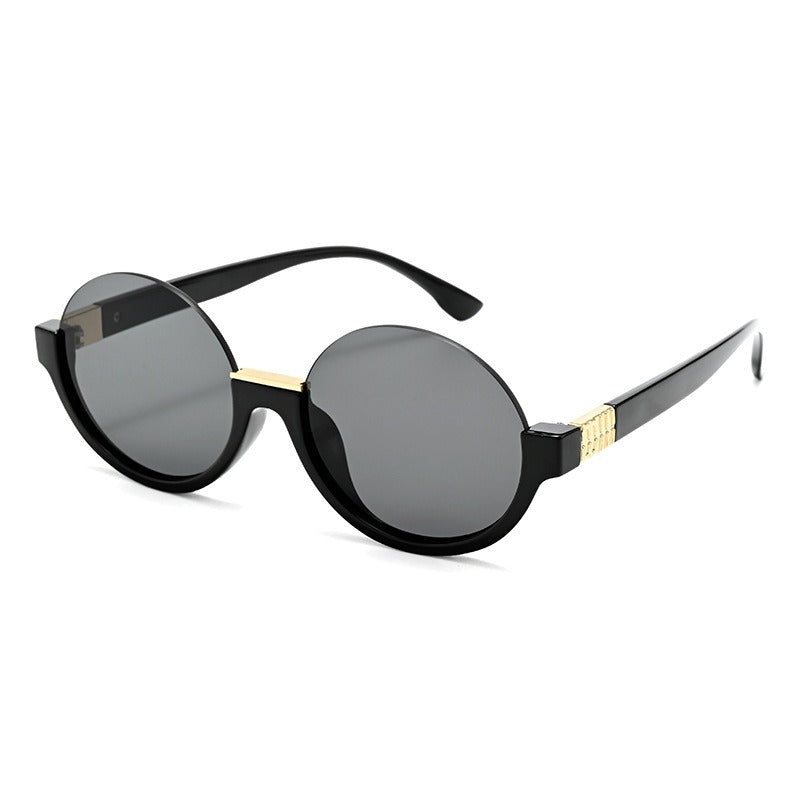 Women’s modern round sunglasses with elegant accents and UV protection Bowlift