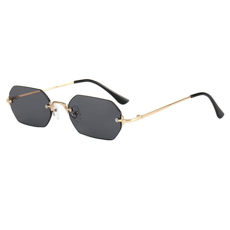 Women's fashionable octagonal sunglasses with elegant metal frame Bowlift
