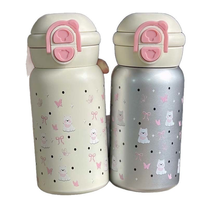 Women’s creative drinking bottle with safe closure mechanisms Bowlift