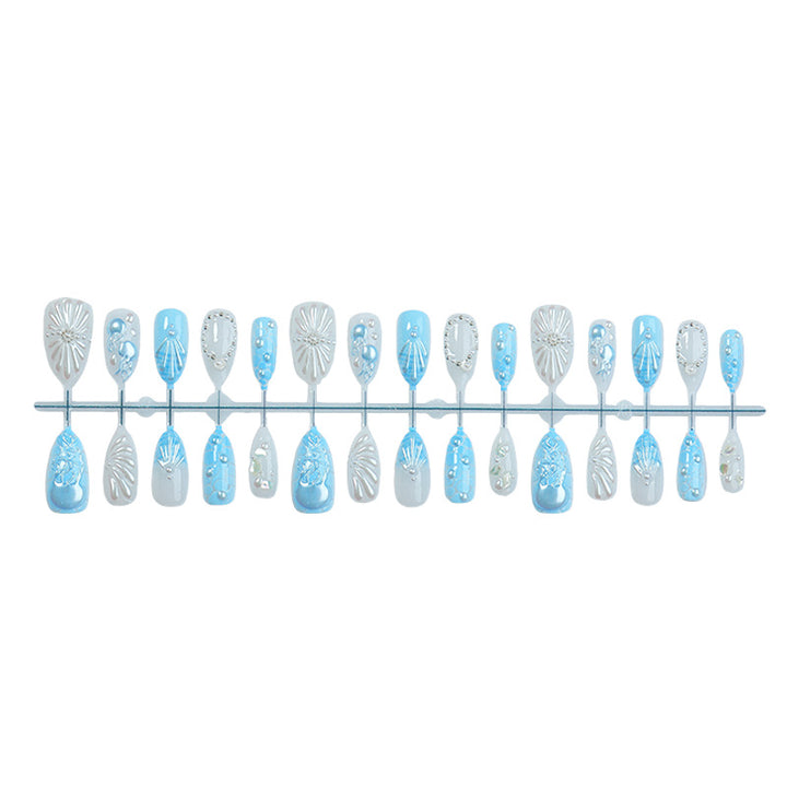 Artistic Nail Art Set with Gemstone Accents Bowlift
