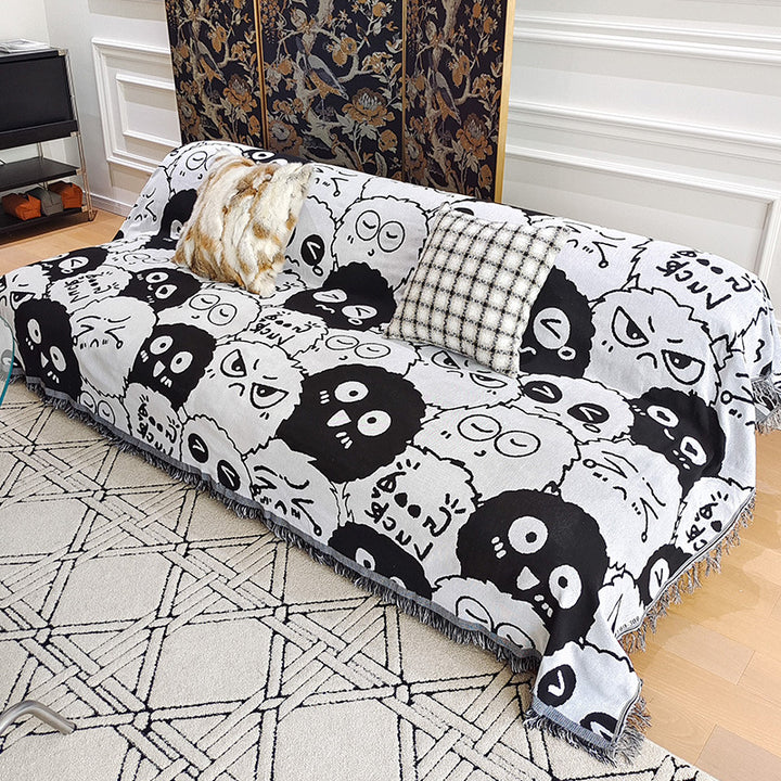 Cozy Geometric Pattern Throw Blanket