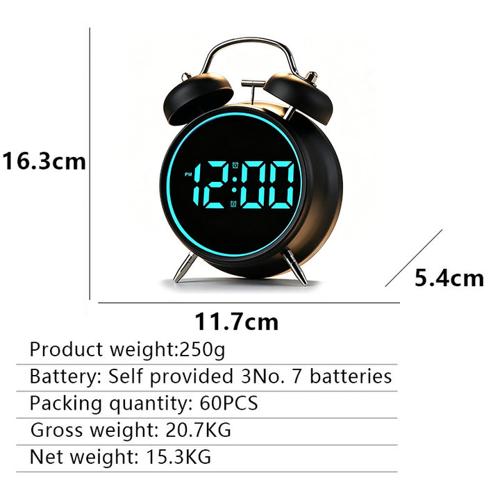 Digital Radio Alarm Clock in Modern Design Bowlift
