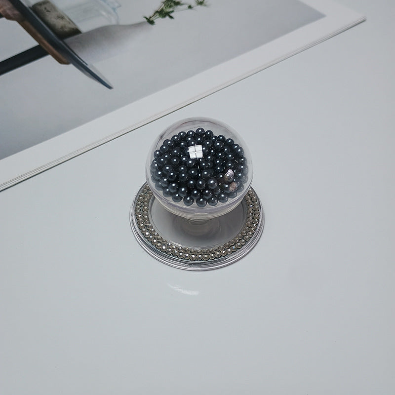 Decorative Beaded Cosmetic Mirror Bowlift