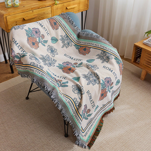 Elegant Floral Throw Blanket