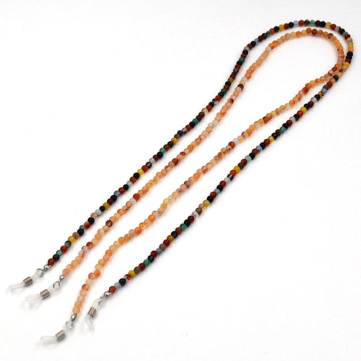 Gemstone Beaded Eyewear Retainer Chain Bowlift