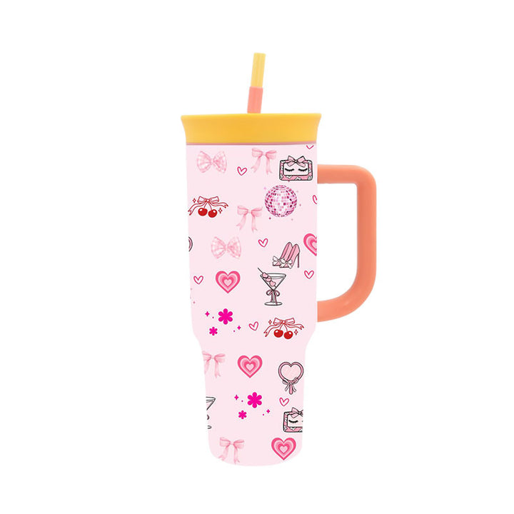 Women's Stylish Drink Cup with Practical Straw Bowlift