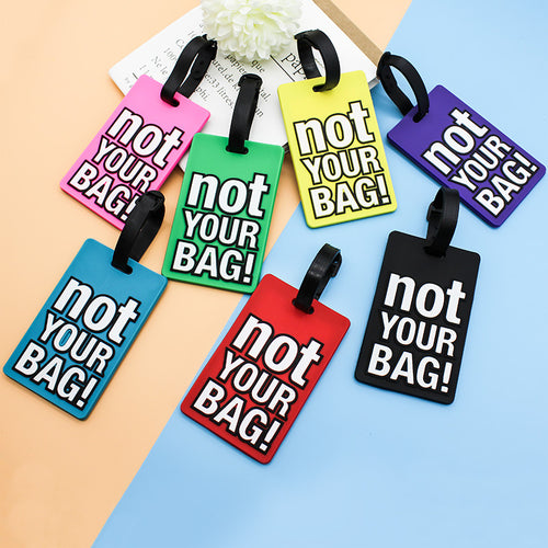 Unisex Luggage Tag with Eye-catching Message Bowlift