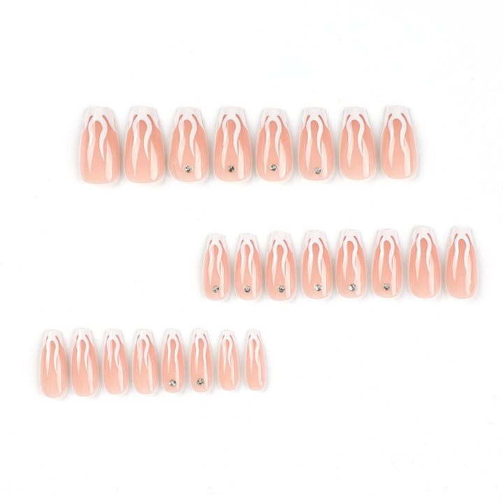 Artistic Nail Extensions with Glamorous Design Bowlift