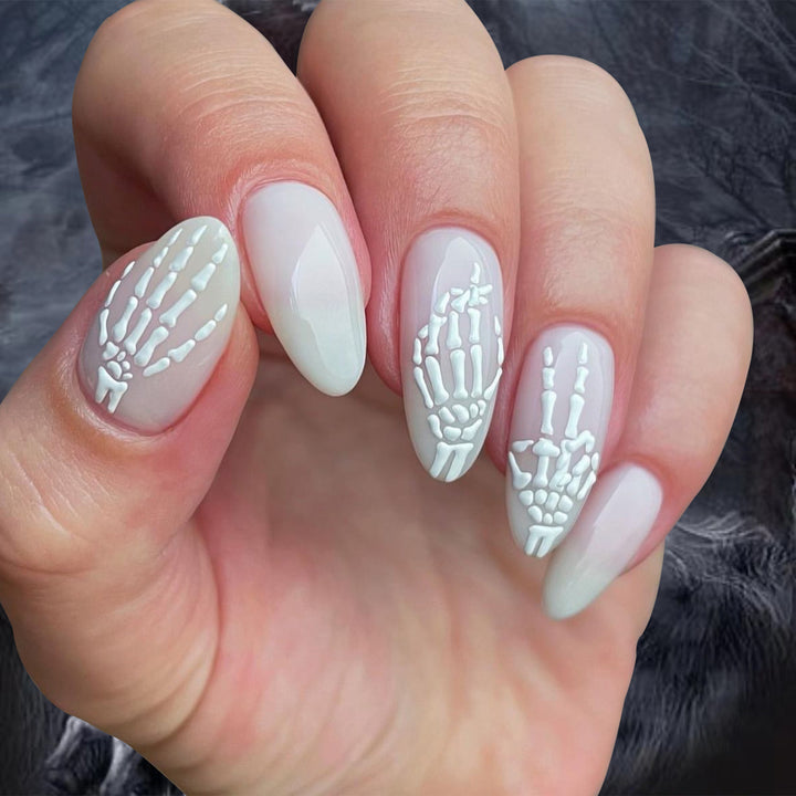 Creative Stiletto Nail Art with Blood Red Accents Bowlift