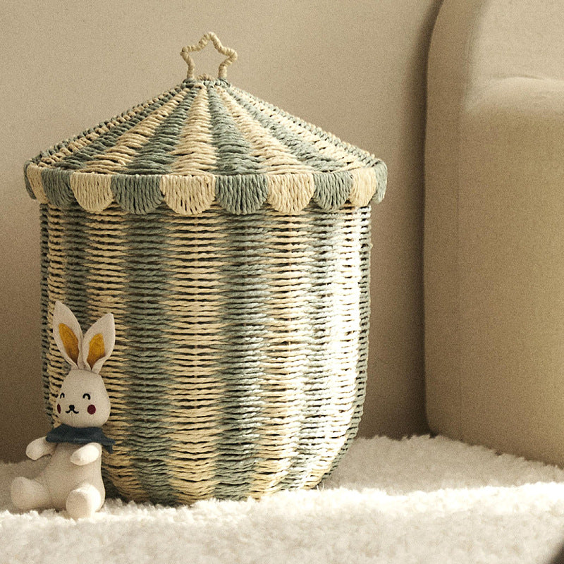 Handmade storage basket in playful design Bowlift