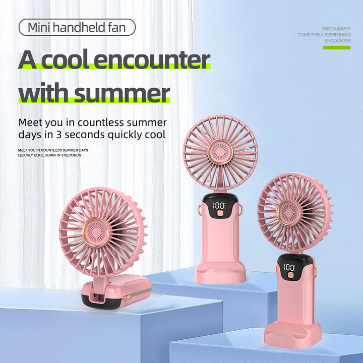 Unisex Portable Digital Handheld Mist Fan Bowlift