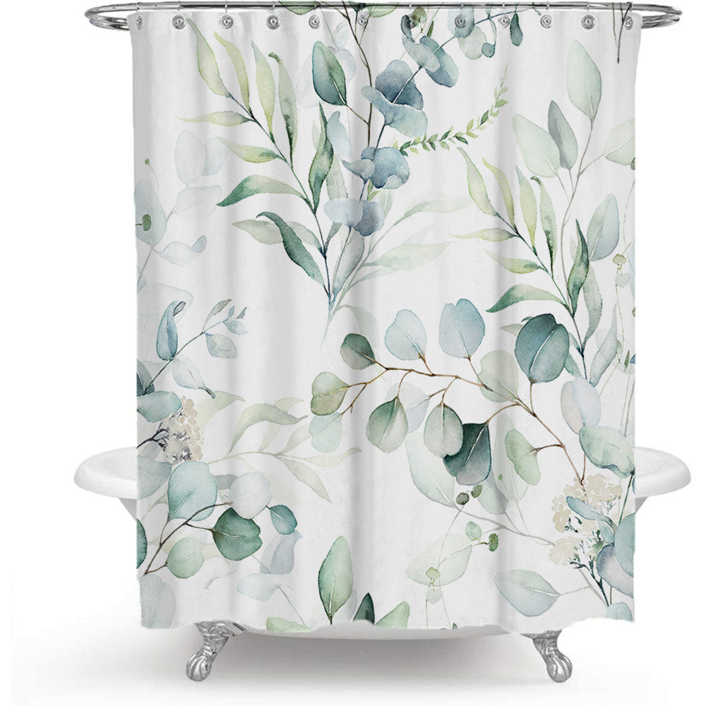 Tropical Botanical Shower Curtain Bowlift