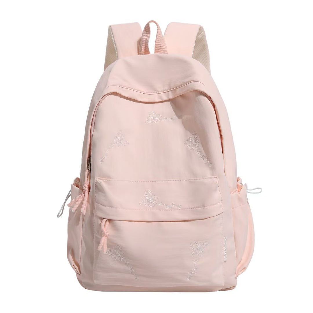 Embroidered Butterfly Pattern Backpack Bowlift